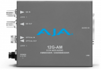 8-канальный эмбеддер/деэмбеддер аналогового звука AJA 12G-AM
