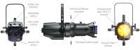ColorSource Spot Pearl Light Engine w. Barrel, XLR, Black Профильный LED светильник, для фиксированных объективов. ETC