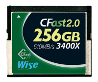 Карта памяти CFast 256Гб 3300X (Green) Wise CFA-0256
