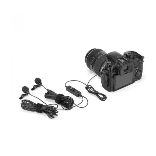 Микрофон петличный 2M двойной с кабелем 6м Saramonic LavMicro