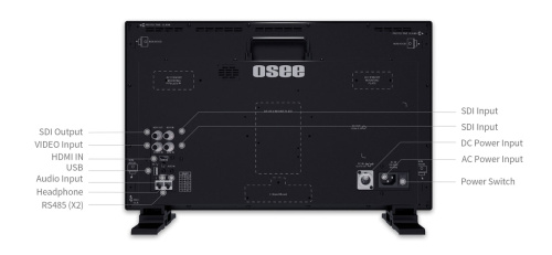 Яркий 1500 nit HDR монитор с комплектом аксессуаров LCD 21,5'' OSEE LCM215-HDR + KIT