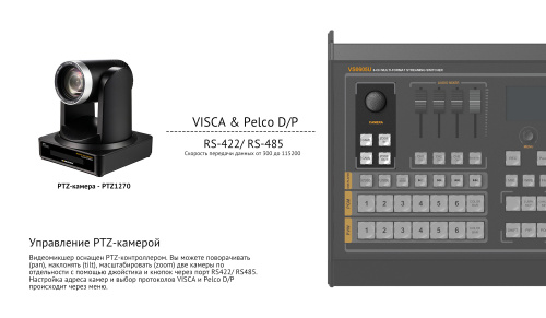 Видеомикшер AVMATRIX VS0605U cтационарный 6CH SDI PTZ USB, шт