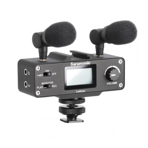 Микшер Saramonic CaMixer со стереомикрофоном двухканальный