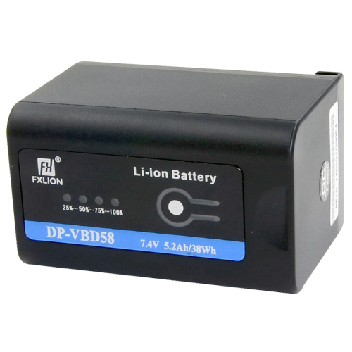 DV Li-ion Аккумуляторная батарея  для DV камер Panasonic FXLION DP-VBD58