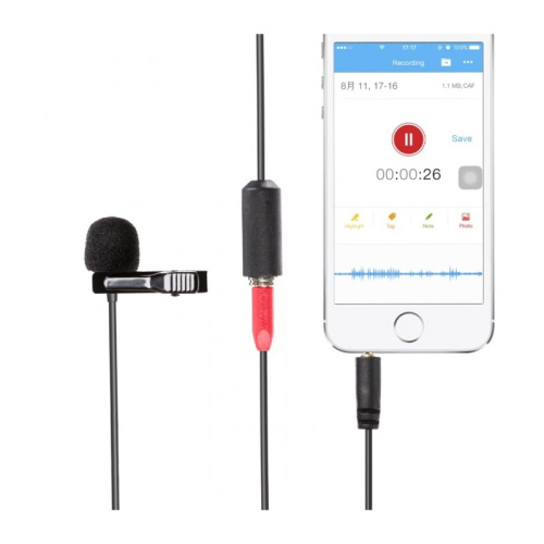 Микрофон петличный для смартфонов Saramonic SR-LMX1+