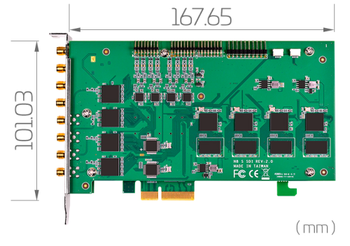 Плата оцифровки видео SC5A0N8 SDI Yuan
