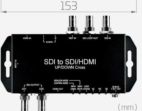 Преобразователь SDI to SDI/HDMI Genlock Yuan