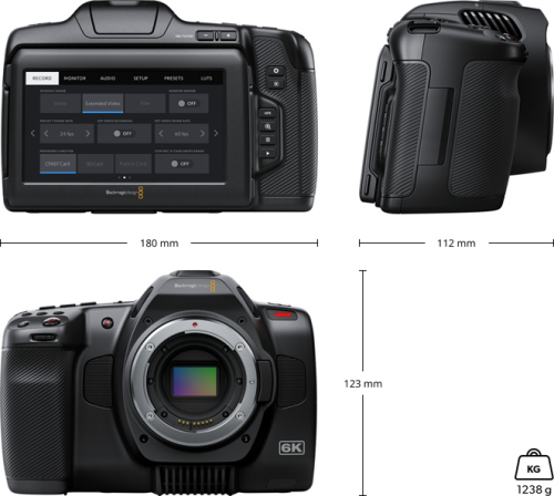 Blackmagic Pocket Cinema Camera 6K Pro камера